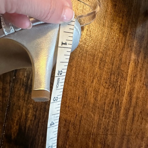 Alex Marie | Silver Metallic Strappy Heeled Sandals - Picture 9 of 9